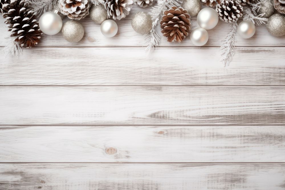 White wooden christmas decoration celebration. AI generated Image by rawpixel.