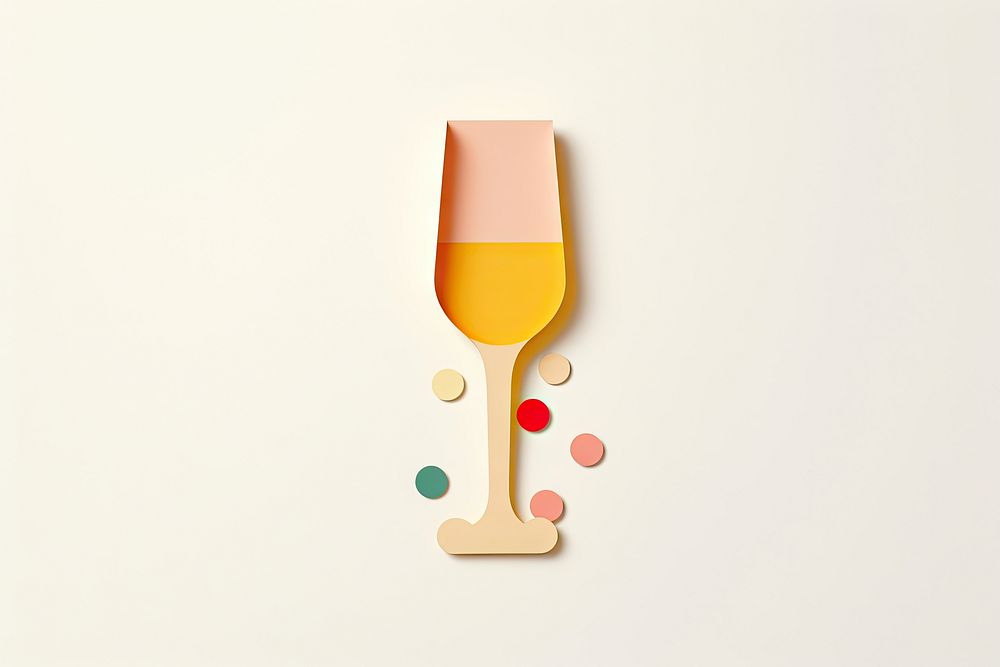 Champange glass refreshment celebration. AI generated Image by rawpixel.