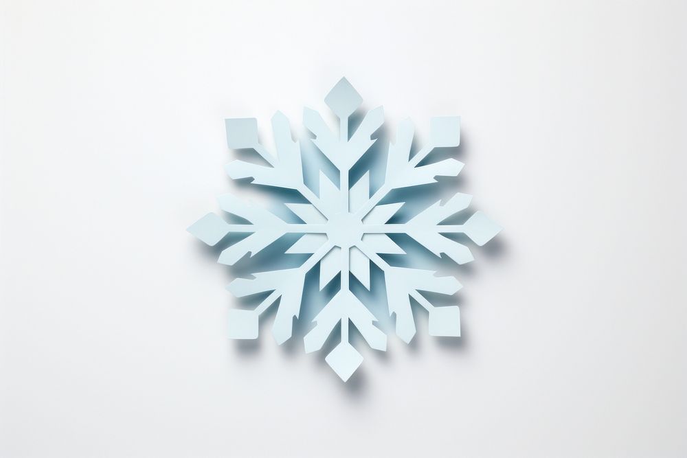 Snow flake snowflake paper art. AI generated Image by rawpixel.