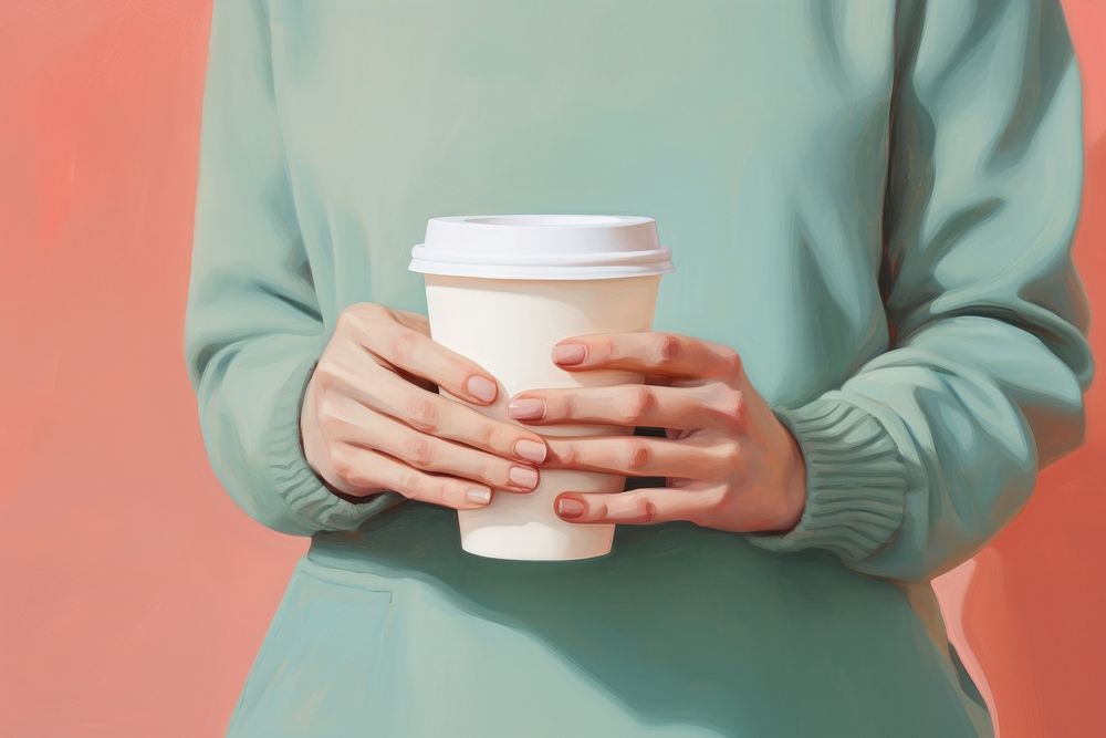 Hand cup holding coffee. AI generated Image by rawpixel.