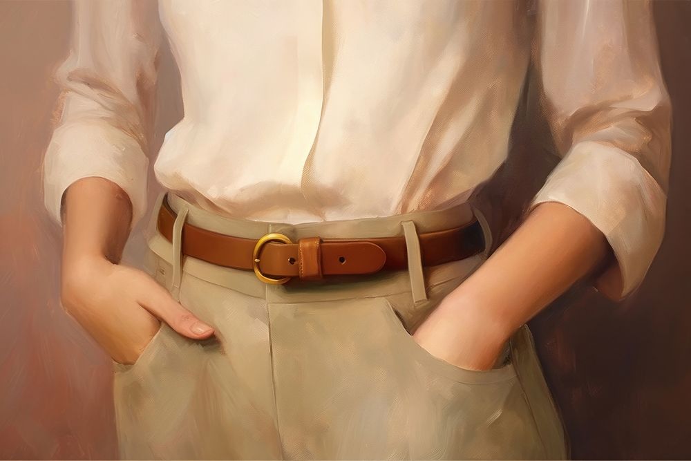 Woman Leather Belt belt buckle accessories. AI generated Image by rawpixel.