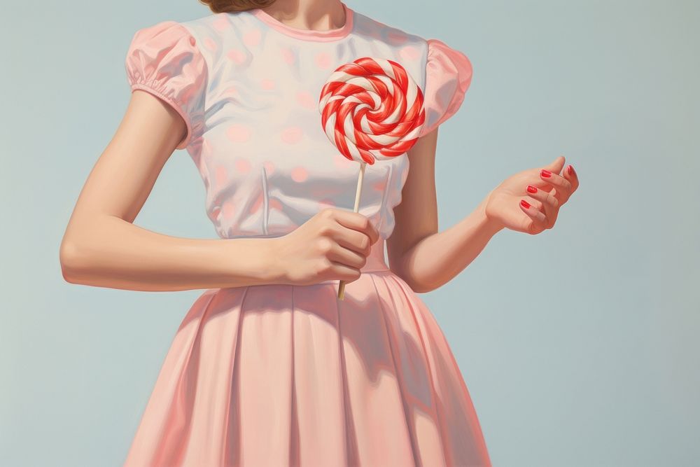 Lollipop candy holding food. AI generated Image by rawpixel.