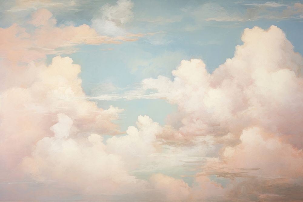 Painting cloud sky backgrounds. 
