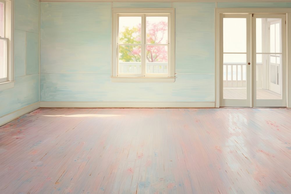 A empty suburb house room backgrounds flooring window. AI generated Image by rawpixel.