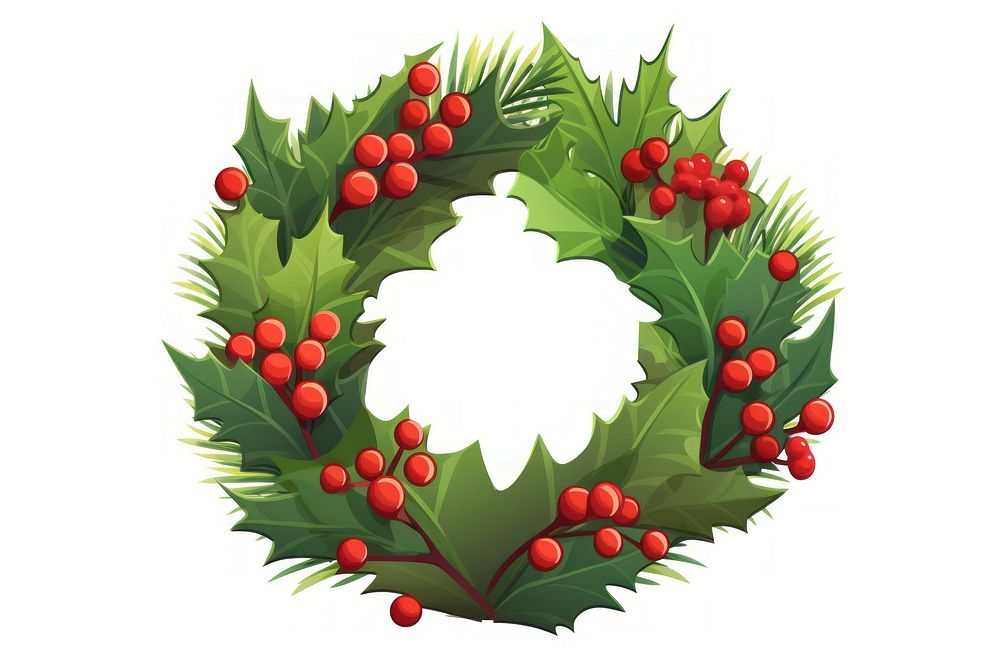 Christmas Christmas wreath plant leaf. AI generated Image by rawpixel.
