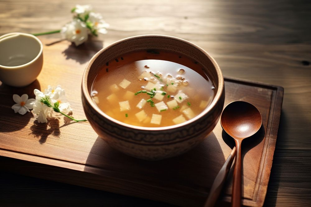 Soup spoon food bowl. AI generated Image by rawpixel.