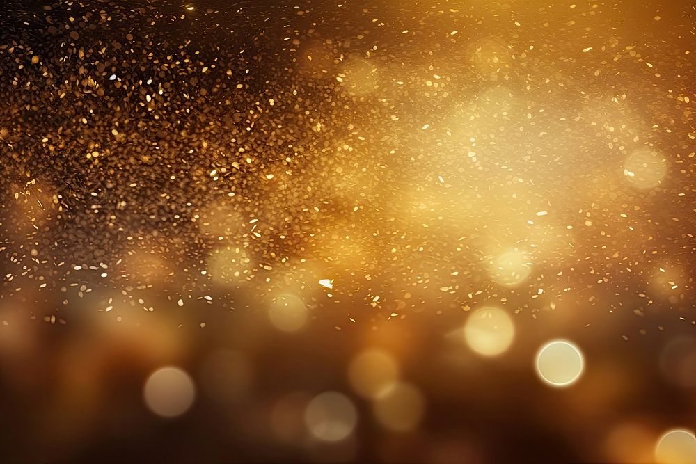 Golden light glitter night backgrounds. AI generated Image by rawpixel.