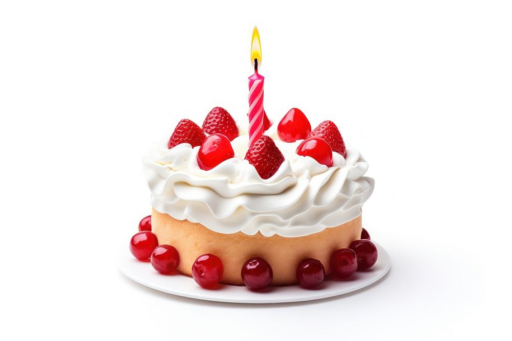 Cake birthday dessert cupcake. AI generated Image by rawpixel.