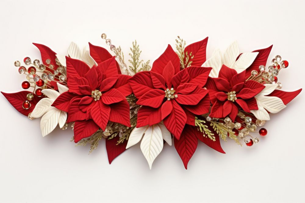 Christmas swag flower plant leaf. AI generated Image by rawpixel.