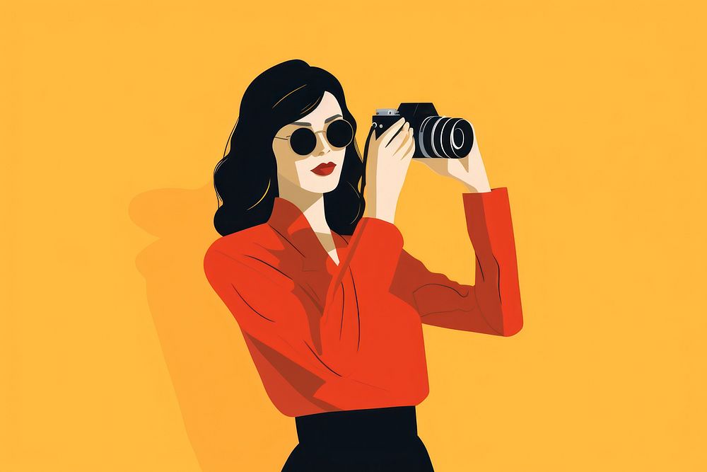 Women taking a photo portrait camera adult. AI generated Image by rawpixel.