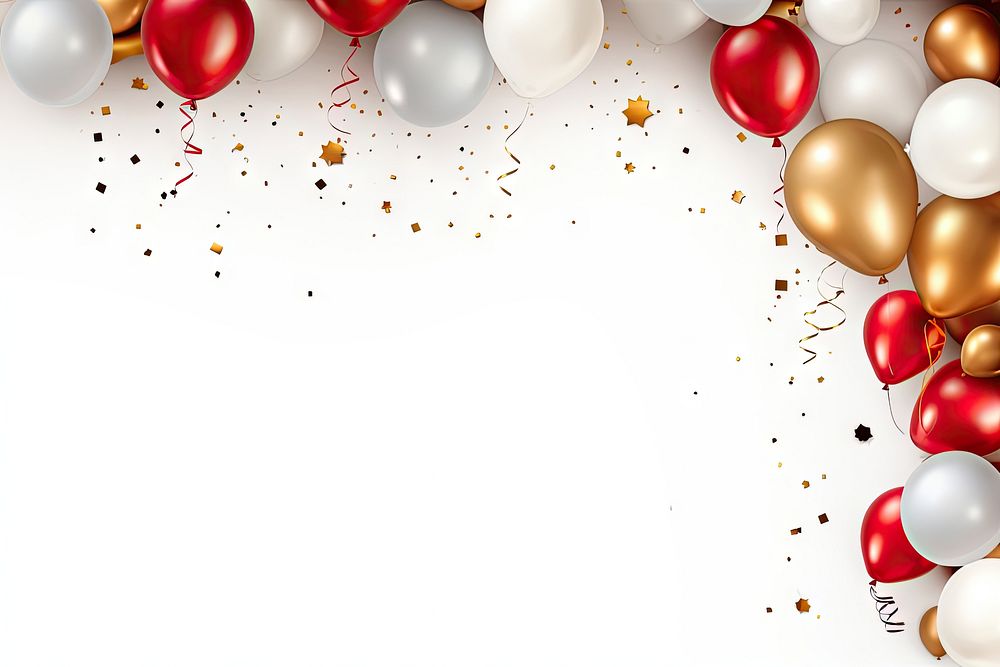 New year celebration backgrounds balloon anniversary. AI generated Image by rawpixel.