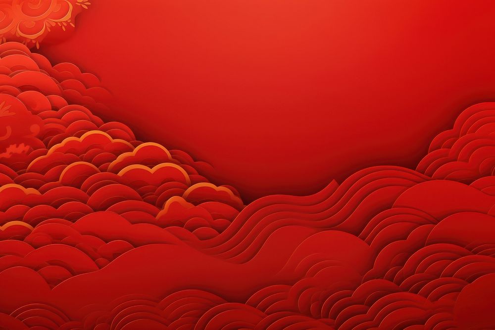 Oriental pattern red backgrounds abstract