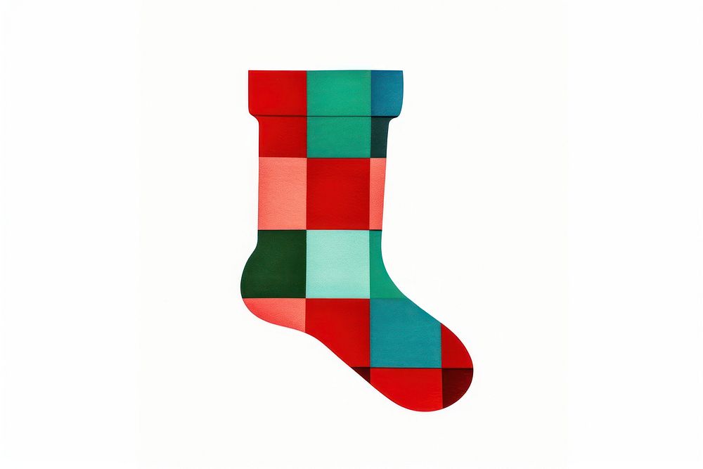 Christmas sock christmas white background creativity. AI generated Image by rawpixel.