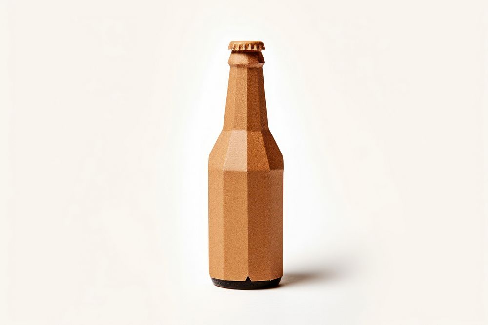 Beer bottle drink white background condensation. AI generated Image by rawpixel.