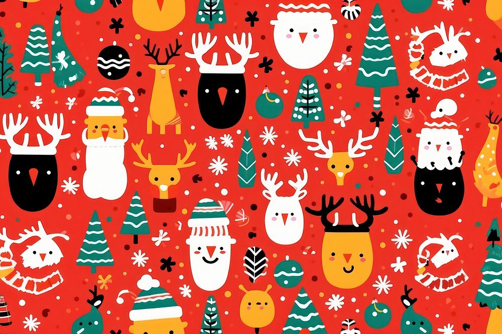 Pattern christmas winter representation. AI generated Image by rawpixel.