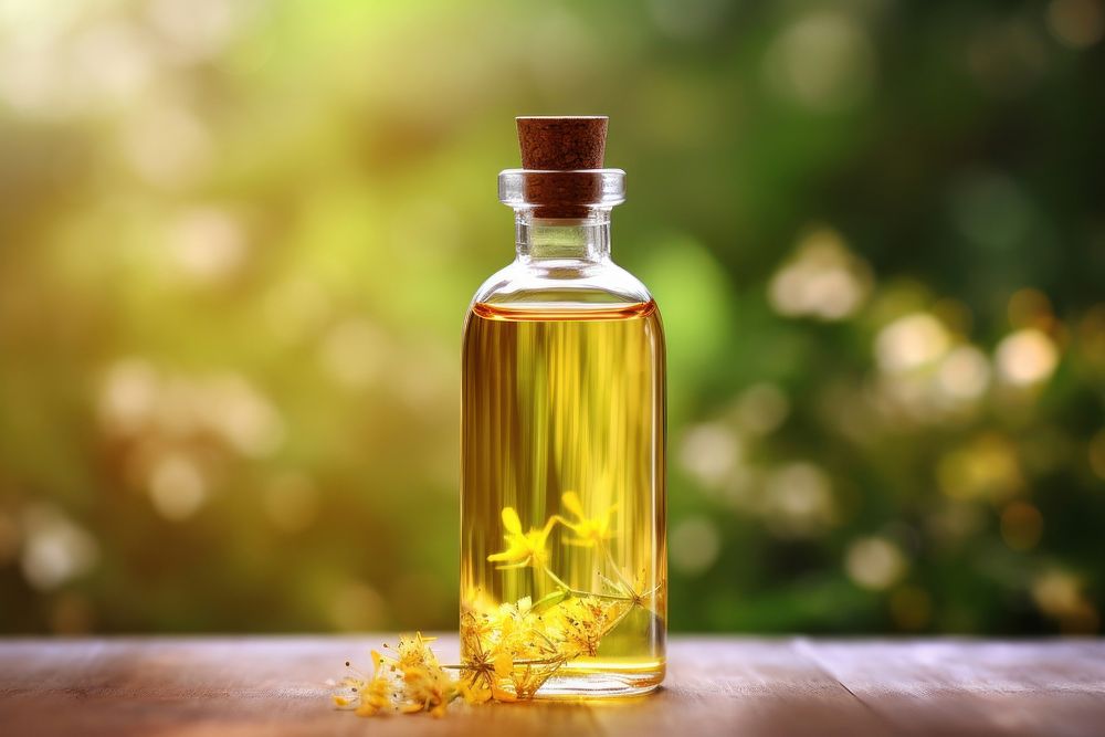 Aroma oil bottle perfume refreshment container. AI generated Image by rawpixel.