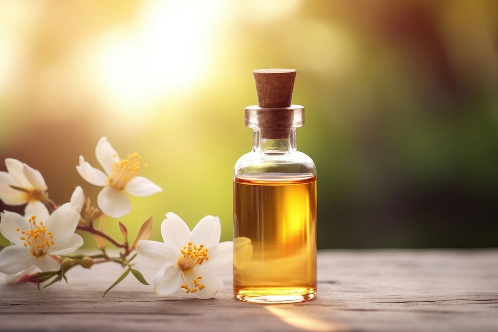 Aroma oil bottle perfume springtime | Free Photo - rawpixel