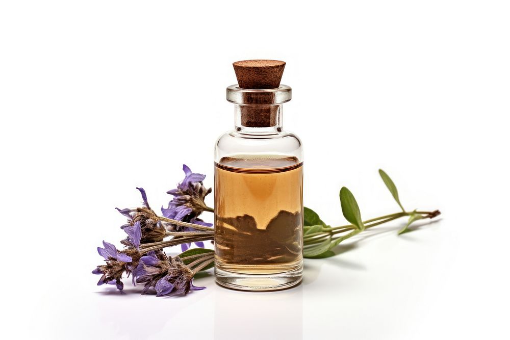 Aroma product bottle lavender perfume flower. AI generated Image by rawpixel.