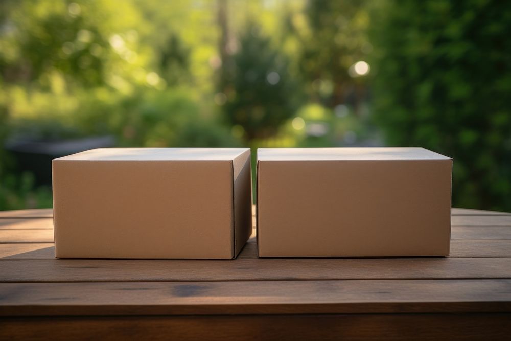 Blank empty packages cardboard carton box. AI generated Image by rawpixel.