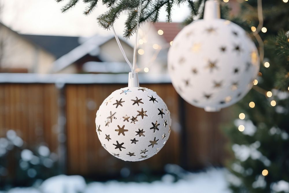 Christmas decoration white christmas decorations anticipation. AI generated Image by rawpixel.