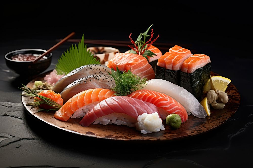 Fresh Seafood Collection Sushi Plate 