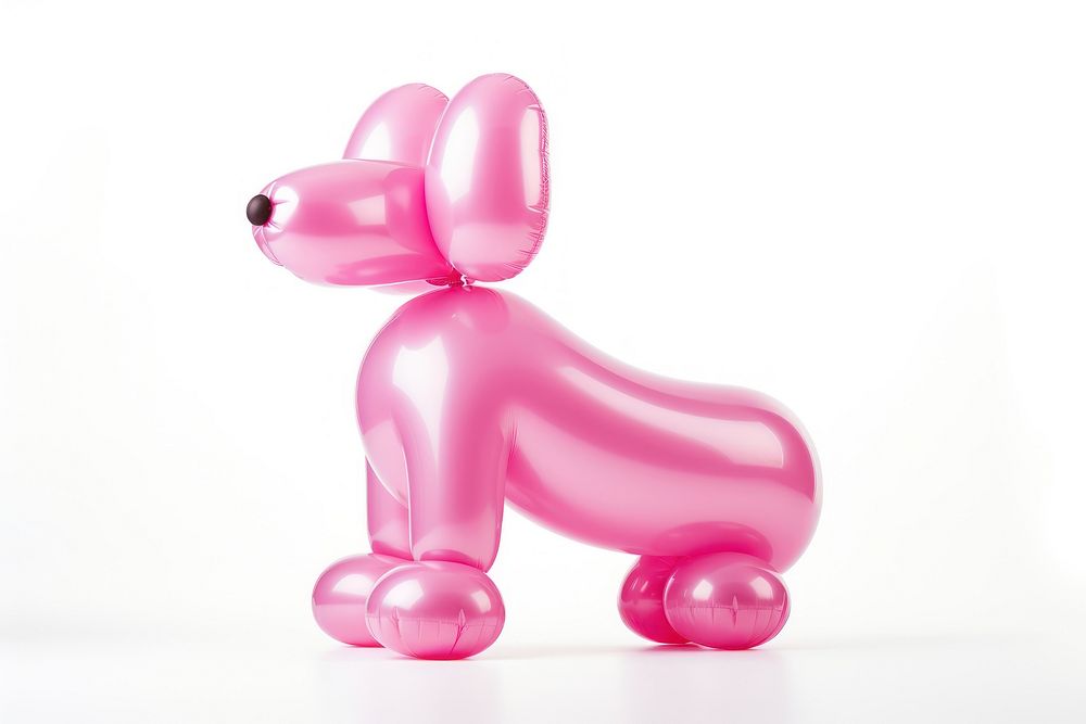 Pink balloon dog figurine representation celebration. AI generated Image by rawpixel.