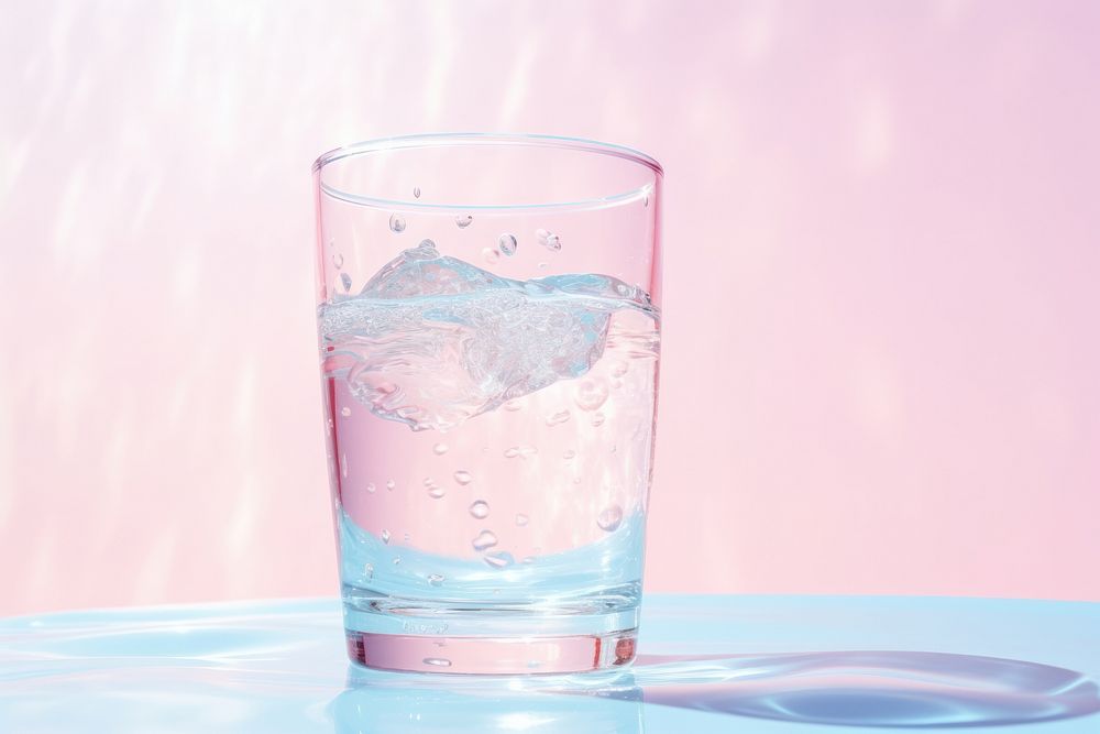 Water glass refreshment transparent. AI generated Image by rawpixel.