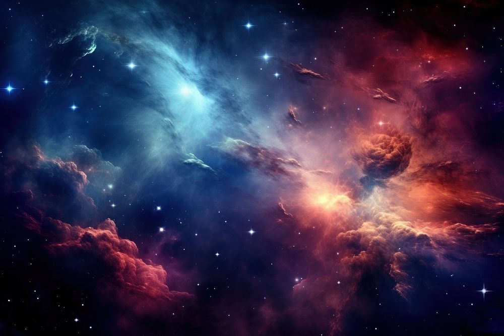 Space galaxy astronomy star backgrounds nebula night abstract space universe outdoors. AI generated Image by rawpixel.