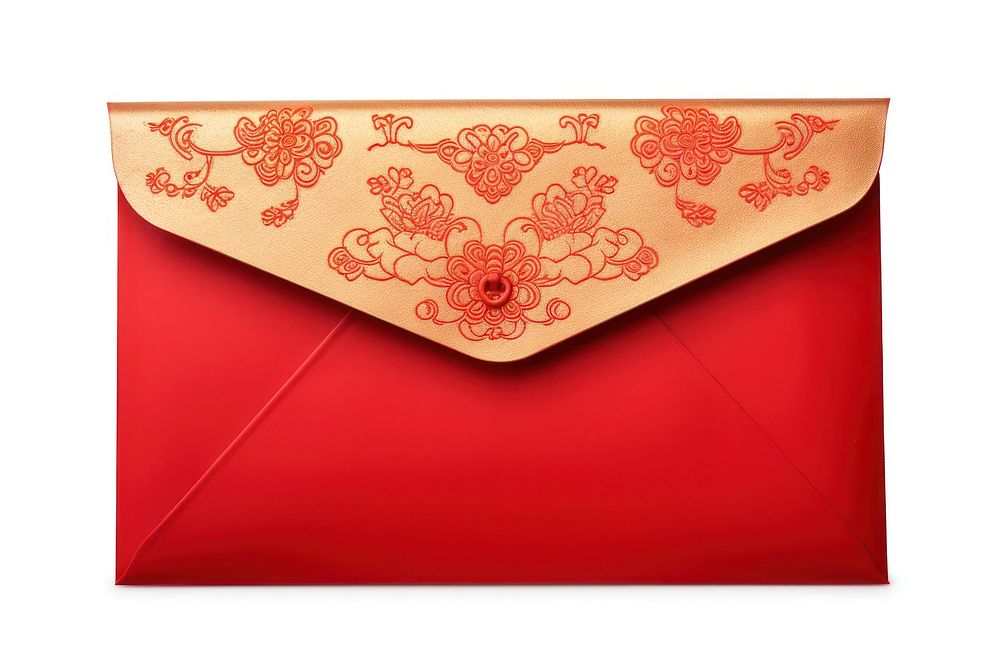 Red envelope wallet gold mail. Free Photo rawpixel