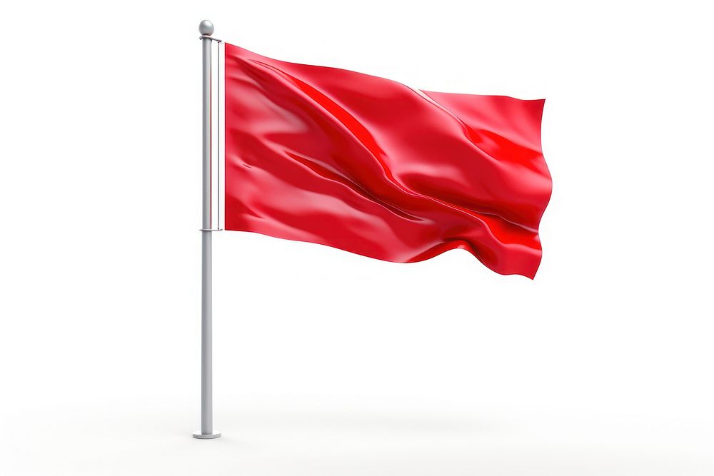 Red flag white background patriotism abstract. AI generated Image by rawpixel.