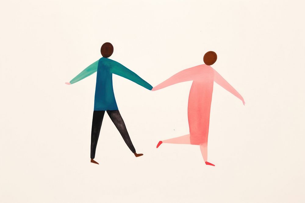 Couple celebrating new year art adult togetherness. AI generated Image by rawpixel.