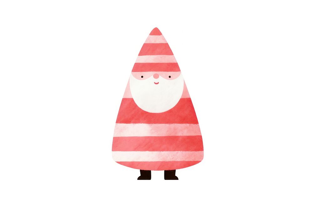 Santa claus white background anthropomorphic confectionery. AI generated Image by rawpixel.