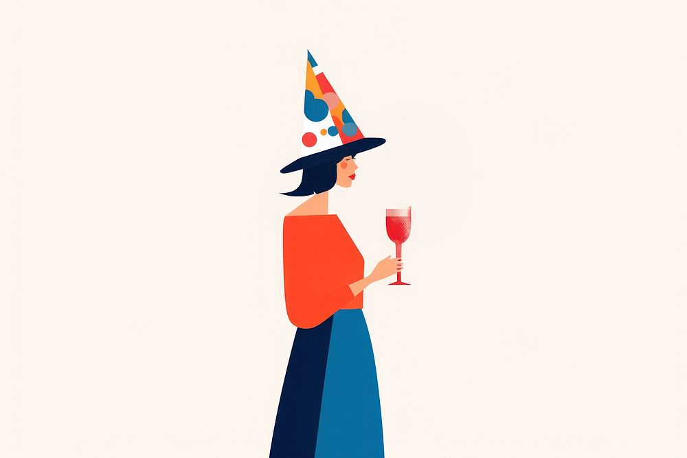 Holding champagne glass party adult woman. AI generated Image by rawpixel.