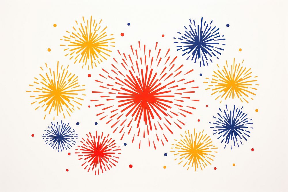Fireworks pattern backgrounds abstract celebration. AI generated Image by rawpixel.