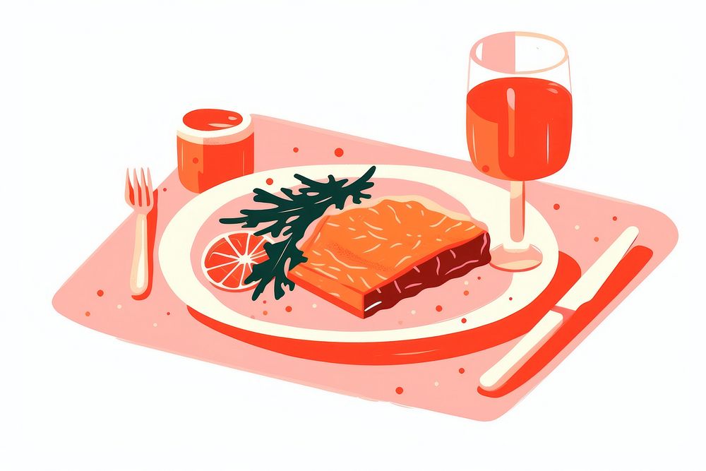 Christmas dinner fork dish food. AI generated Image by rawpixel.