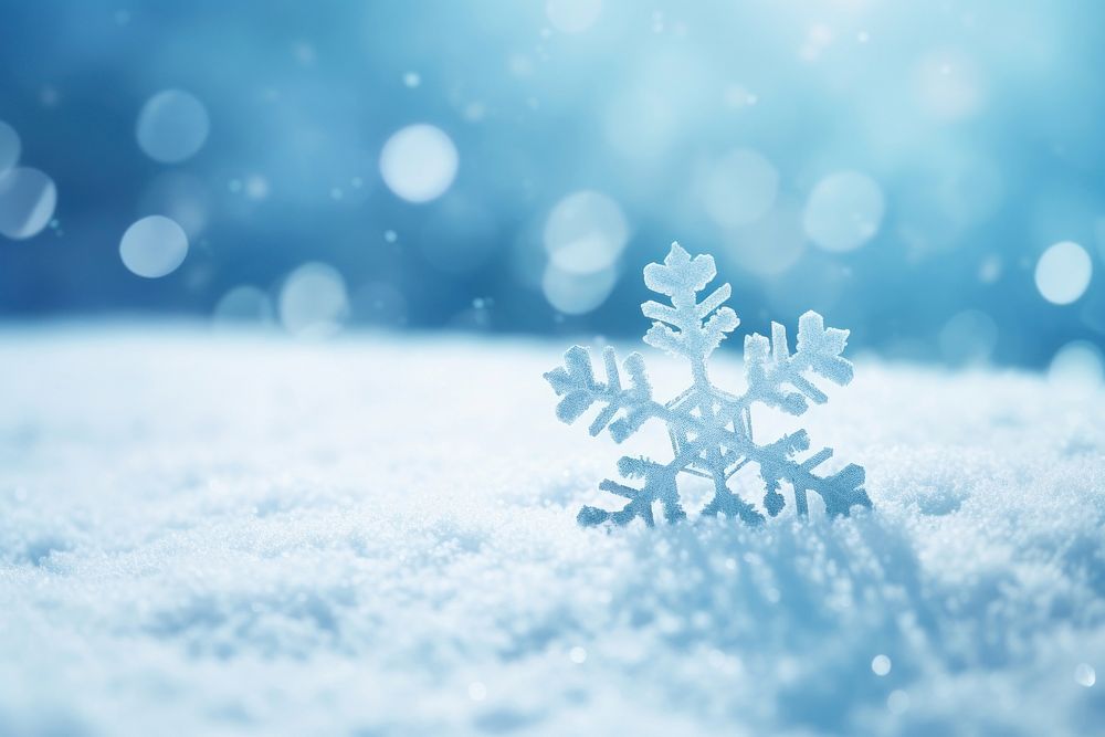 Snowflake backgrounds christmas winter. AI generated Image by rawpixel.
