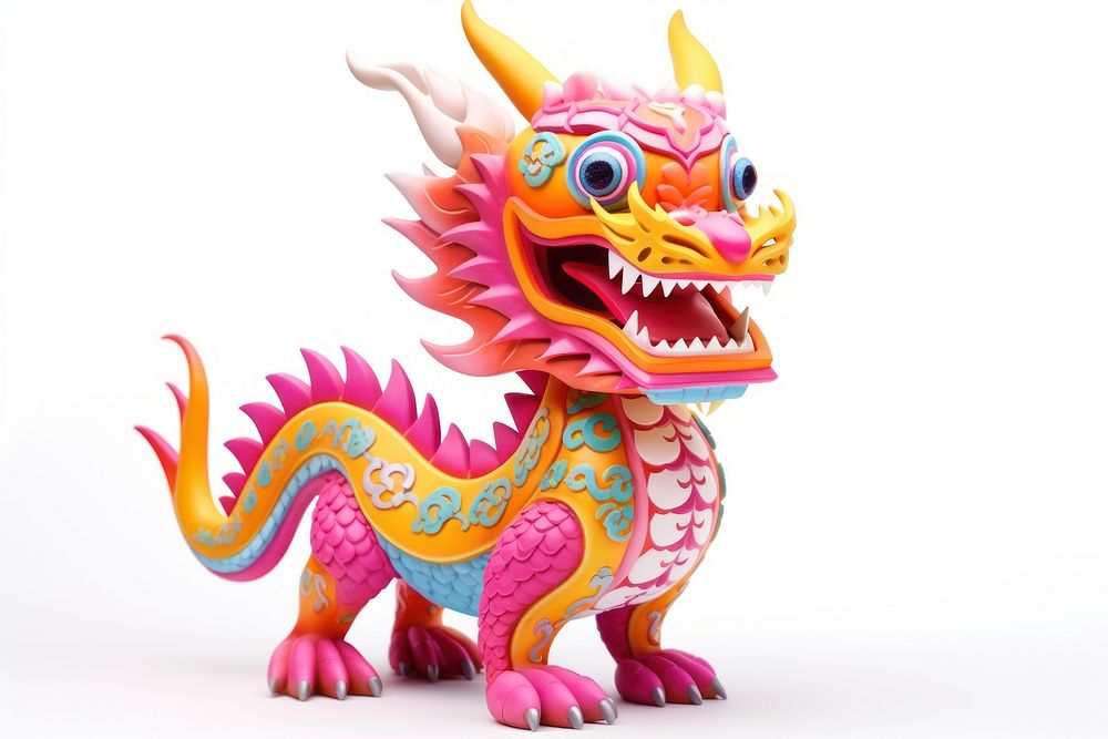 Dragon dance toy representation celebration. AI generated Image by rawpixel.