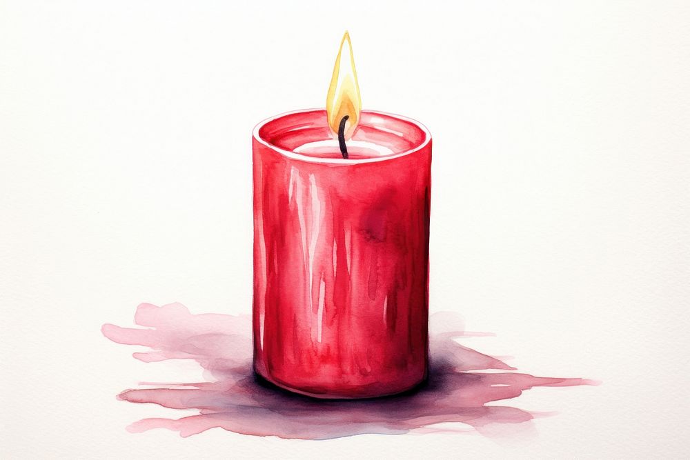 Red candle fire creativity lighting. AI generated Image by rawpixel.