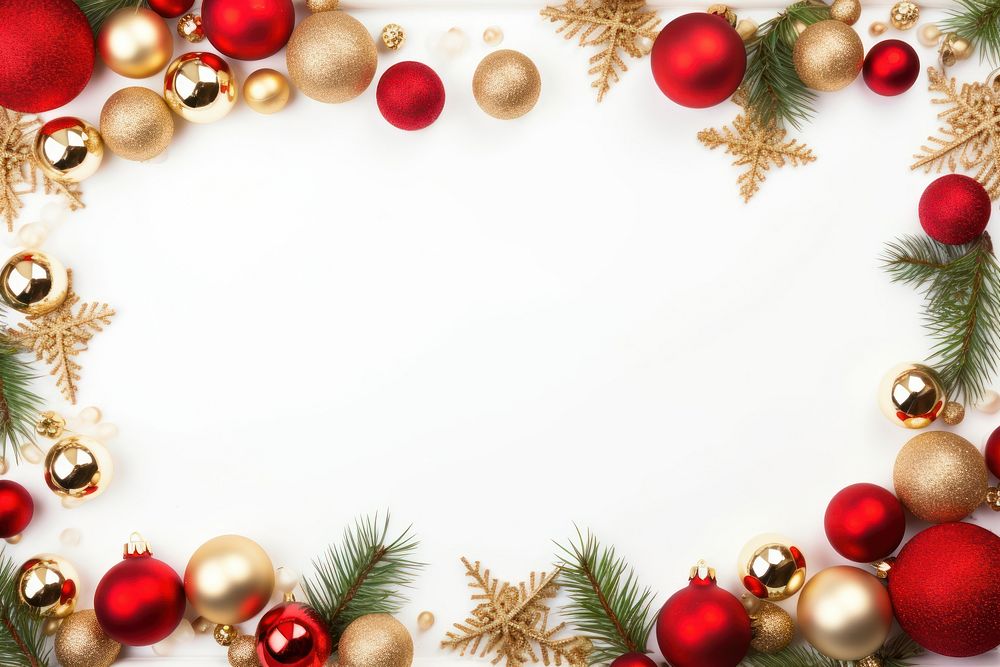 Christmas decoration gold red. AI generated Image by rawpixel.