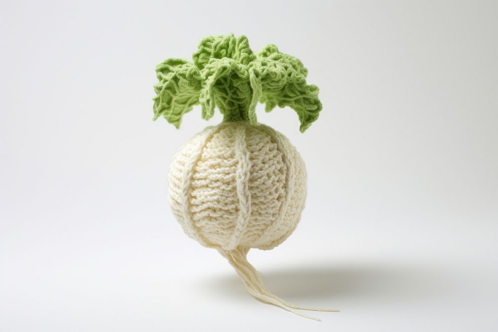 Turnip crochet melon plant. AI generated Image by rawpixel.