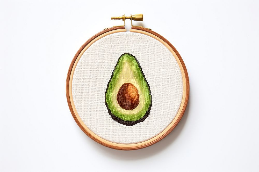Avocado pattern food white background. AI generated Image by rawpixel.