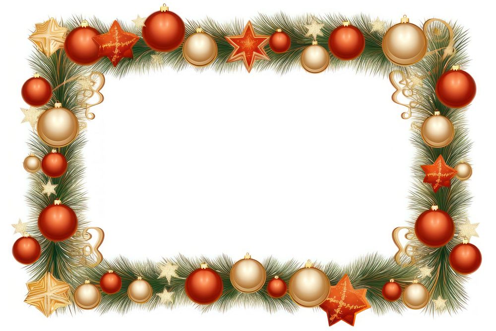 Christmas Frame Border Decoration decoration christmas frame. AI generated Image by rawpixel.