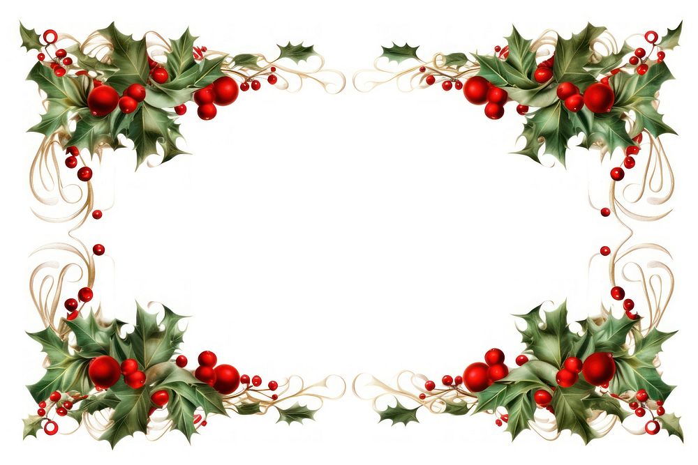 Christmas Frame Border Decoration decoration christmas pattern. AI generated Image by rawpixel.