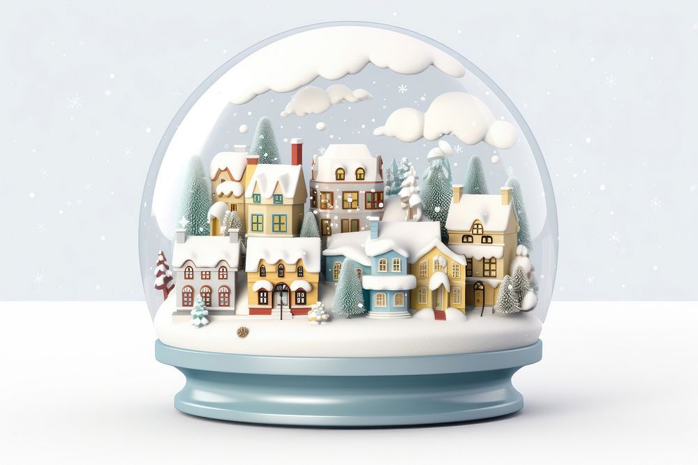 Winter snow confectionery architecture. AI generated Image by rawpixel.