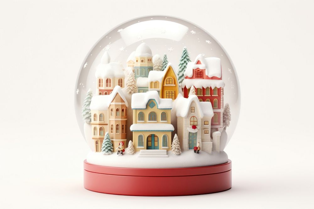 PNG Christmas winter globe snow. AI generated Image by rawpixel.