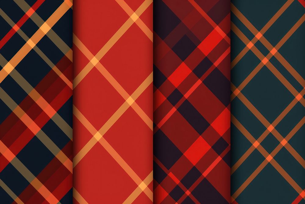Flat christmas plaid backgrounds pattern. AI generated Image by rawpixel.