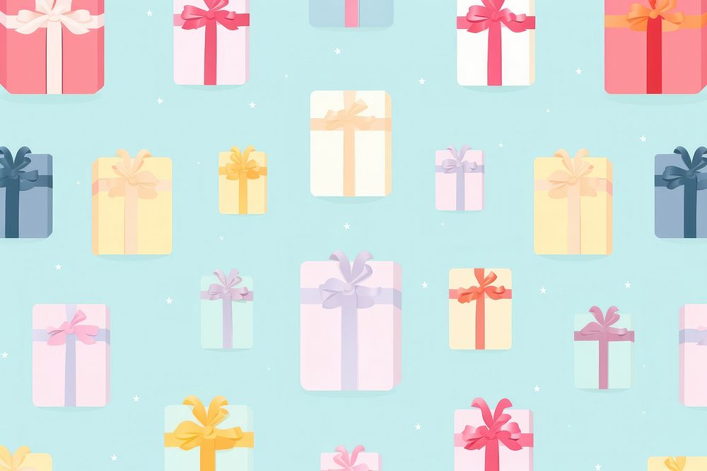 Gift box backgrounds pattern celebration. AI generated Image by rawpixel.