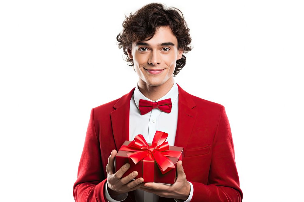 Adult gift bow red. AI generated Image by rawpixel.