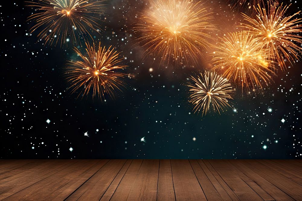 Fireworks backgrounds night illuminated. AI generated Image by rawpixel.