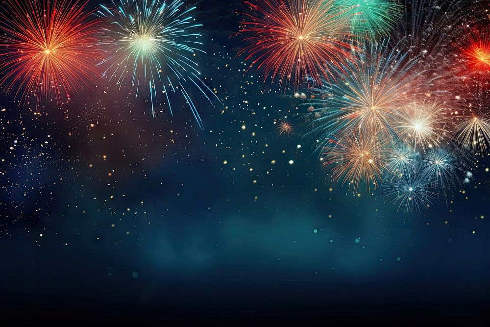 Fireworks backgrounds abstract outdoors. AI generated Image by rawpixel.